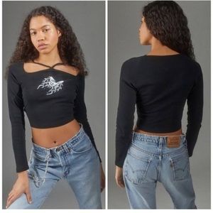 NWT UO Butterfly Graphic Top Size L